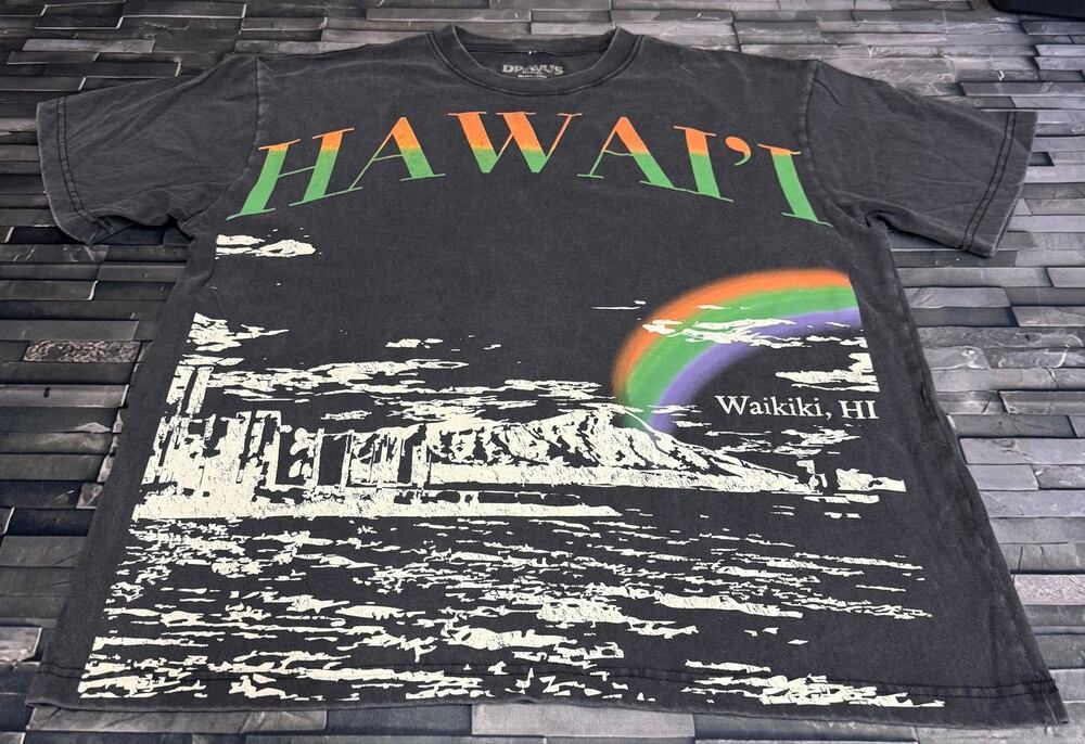 DRAVIS DISTRESSED HAWAII GRAPHIC TEE STREETWEAR